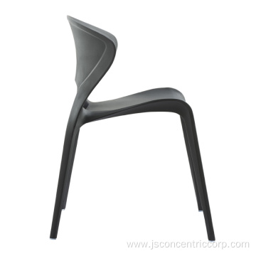 Modern design leisure stacking dining plastic chair